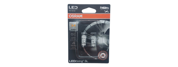 12v T10 Diodas GELTONAS 1W KOMPL.OSRAM 2827 DYP-02B