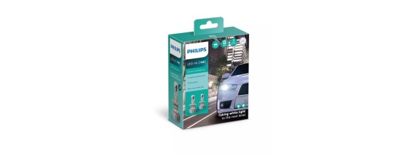 H4 LED LEMPŲ KOMPLEKTAS PHILIPS +160% 12-24V 5800K.