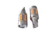 T15 28 SMD CANBUS RYŠKIAI GELTONOS SU LĘŠIU