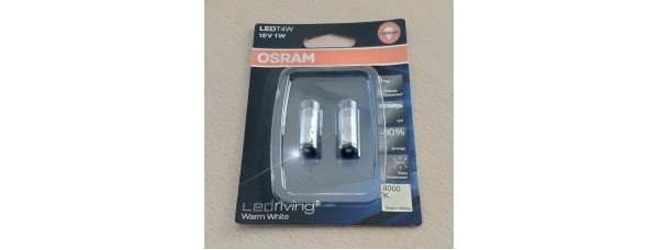 12V BA9S OSRAM 1W LED 3850WW-02B