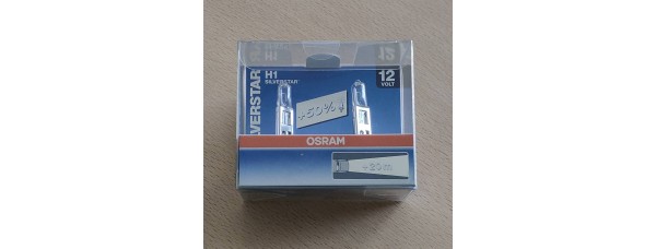Holog.lemp.12v H1 55w  64150  OSRAM  SILVERSTAR (2VNT) + 50%